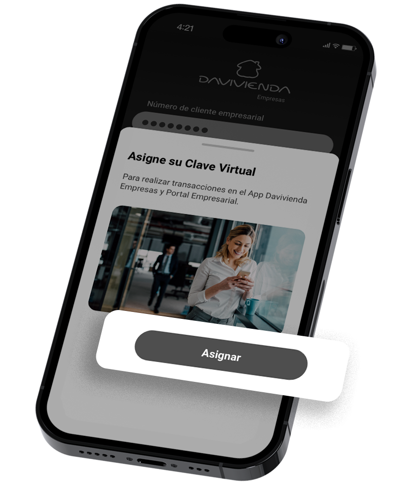 Asigne su Clave Virtual dando clic en «Asignar».