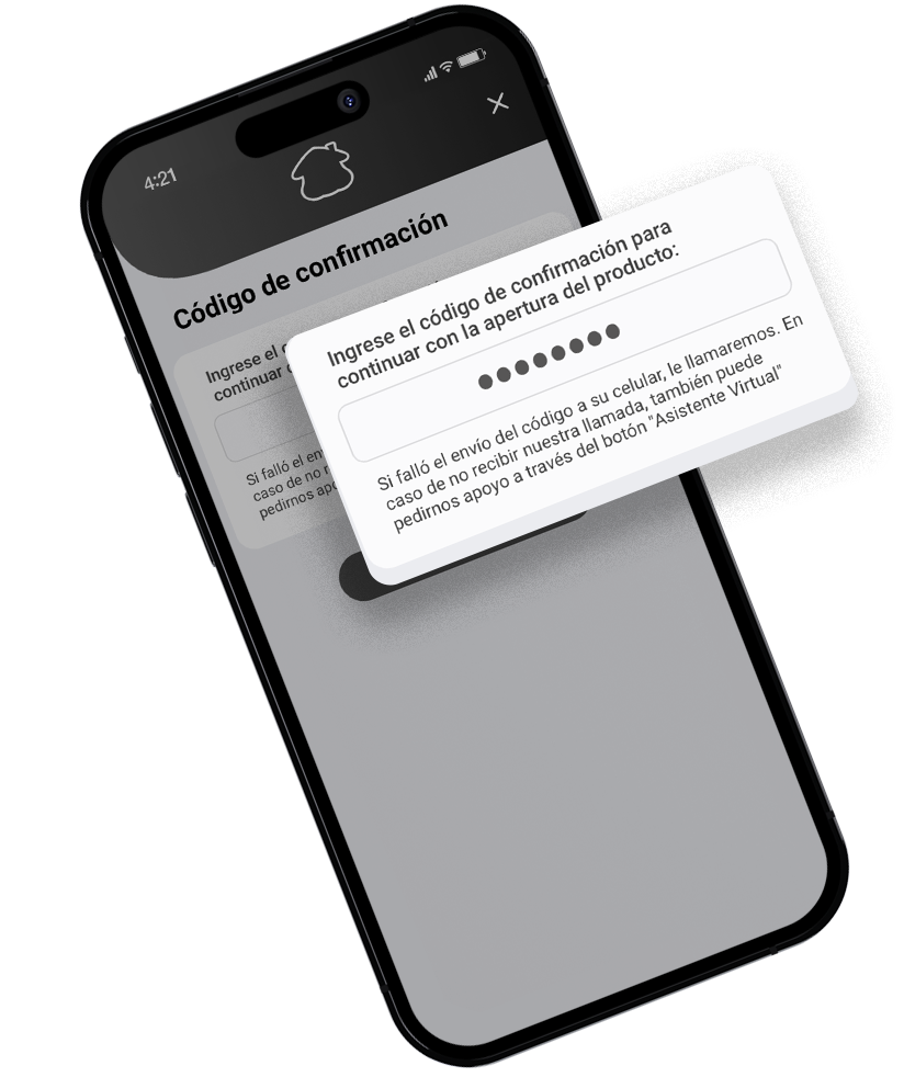 Ingrese el código de confirmación enviado a su celular, dé clic en «Continuar», ¡y listo!