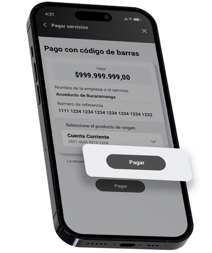 Elija la Cuenta de la que se debitará